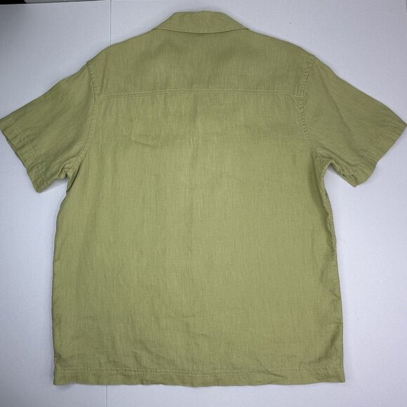 Everlane Men's NWOT Lime Green‎ Luxury The Linen Relaxed Camp Shirt S/C41 - Picture 2 of 9
